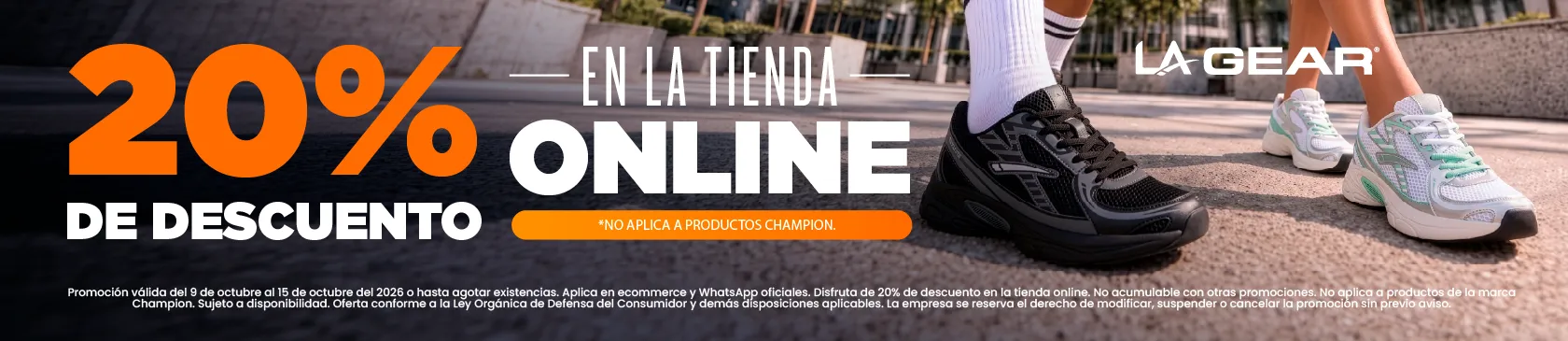 20% en toda la tienda