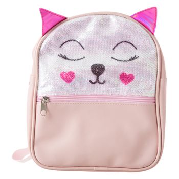 Mochila con diseño de gato para niña