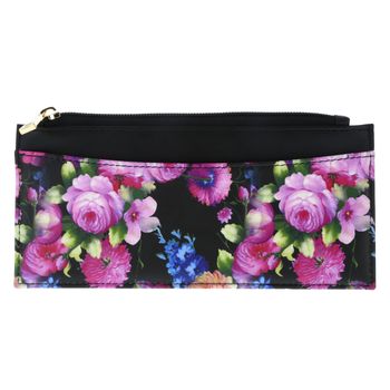 Billetera con diseño floral para mujer