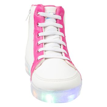 Zapatos tipo botín Sneaker con luces para niña