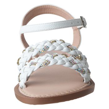 Sandalias planas para niña pequeña