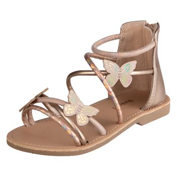 Sandalias Cleo con diseño de mariposa para niña pequeña