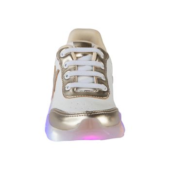 Zapatos casuales tipo sneakers con luces para niña pequeña