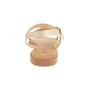 Sandalias planas tejidas para mujer