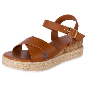 Sandalias Frolic con taco tipo cuña para mujer