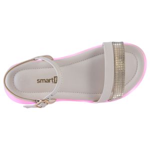 Sandalias planas con luces para niña