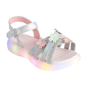Sandalias con luces para niña pequeña