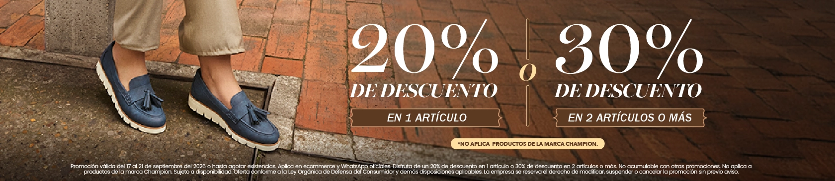 20% en toda la tienda