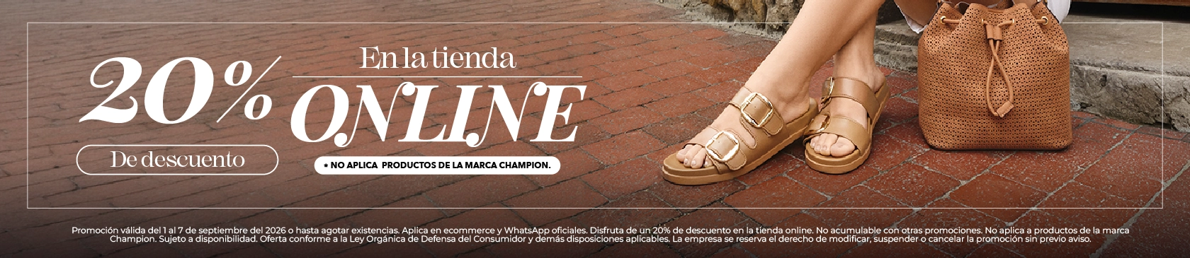 20% en toda la tienda