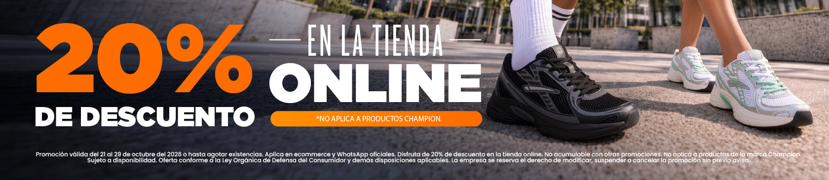 20% de descuento en la tienda online