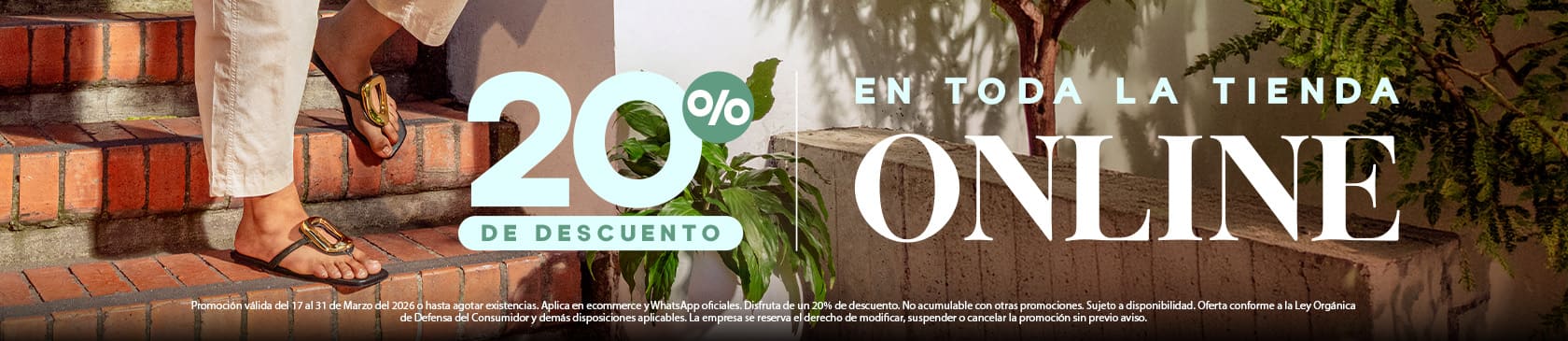 20% EN TODA LA TIENDA